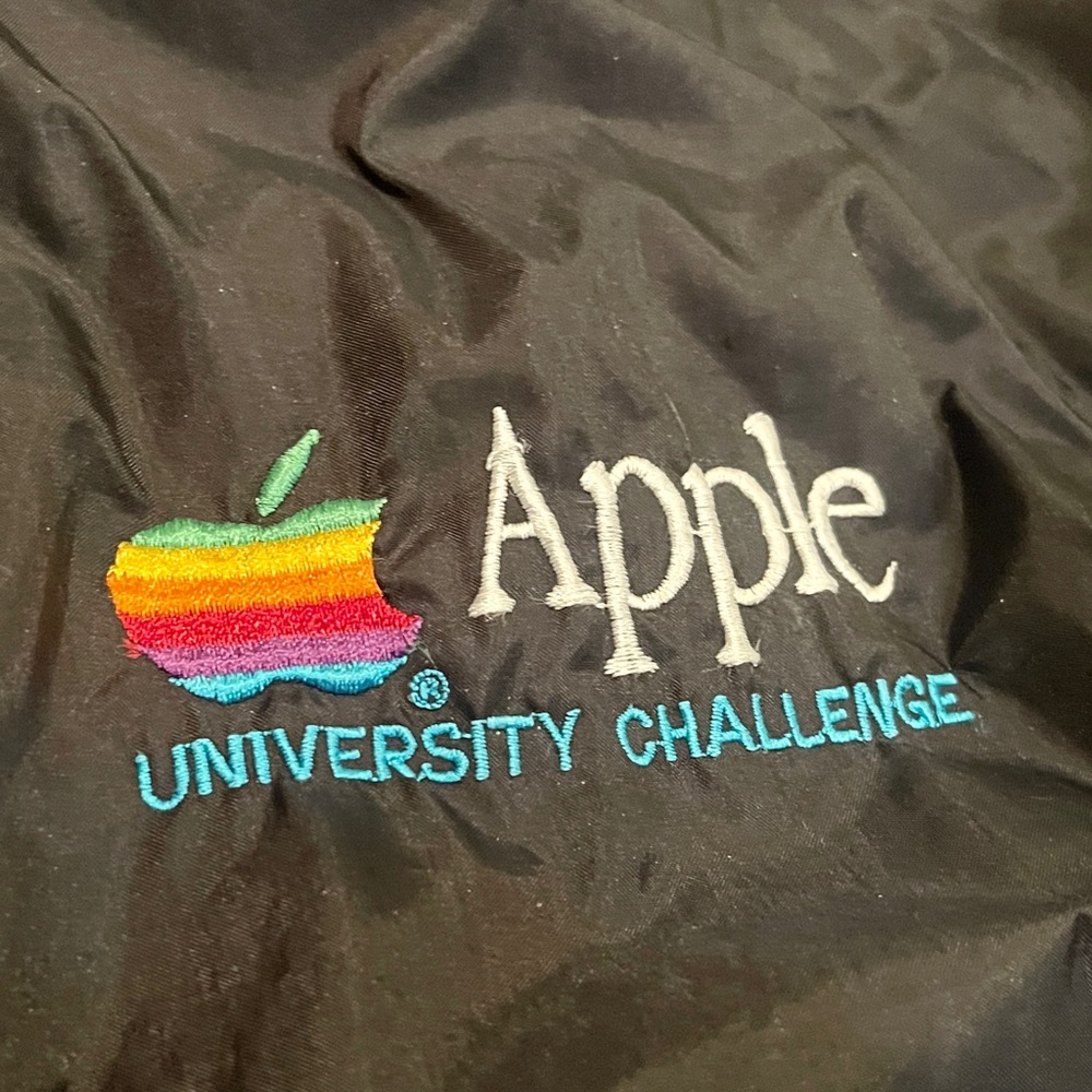 Super Rare: Apple University Challenge Black Jacket with Original Logo